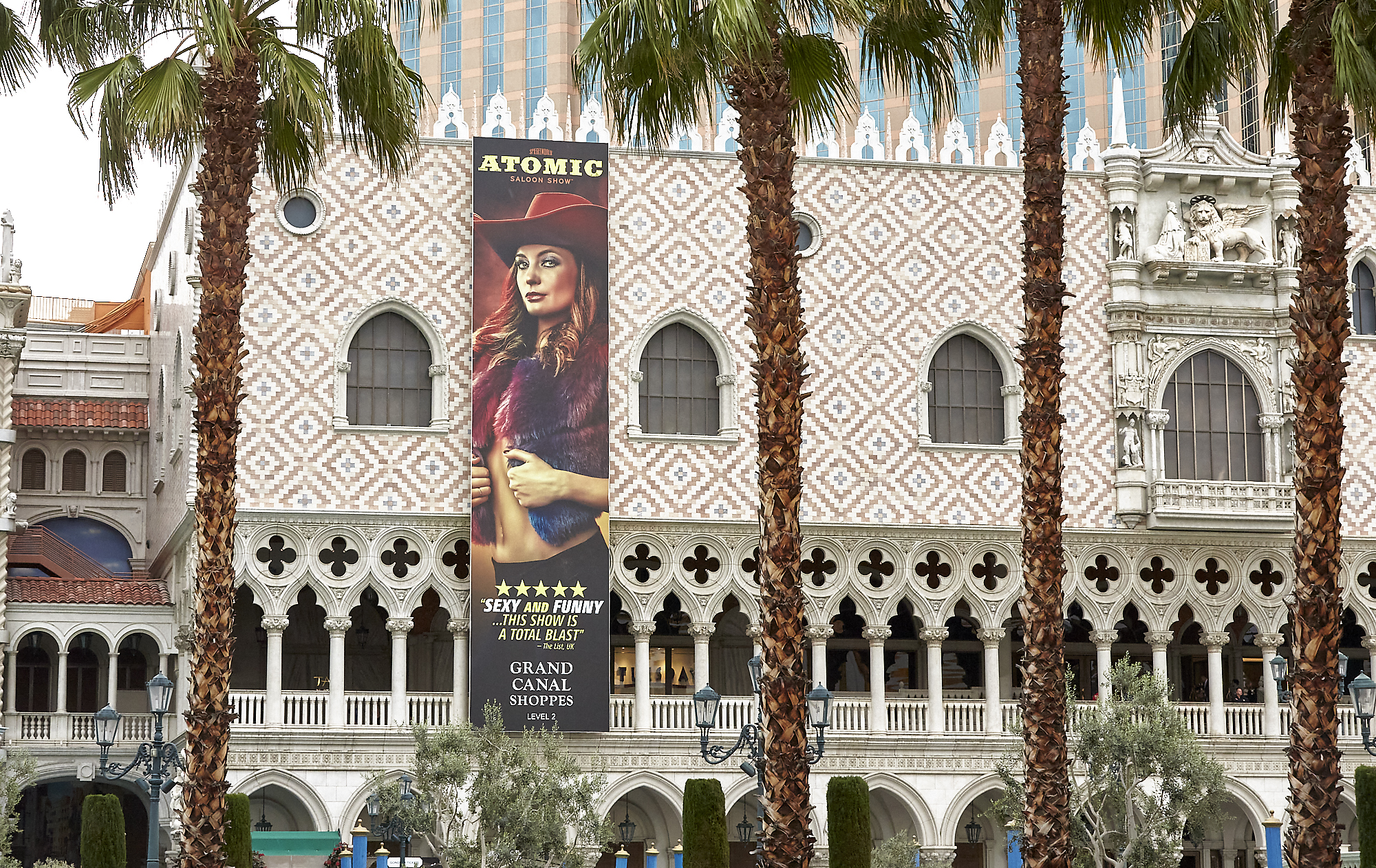 Ad Art Sign Co., AdArt, Full Service Signage, LED Lighting, Digital Signage,Hospitality, Signage, Custom Digitally printed exterior streched vinyl banner, The Venetian Resort & Casino, Las Vegas, NV