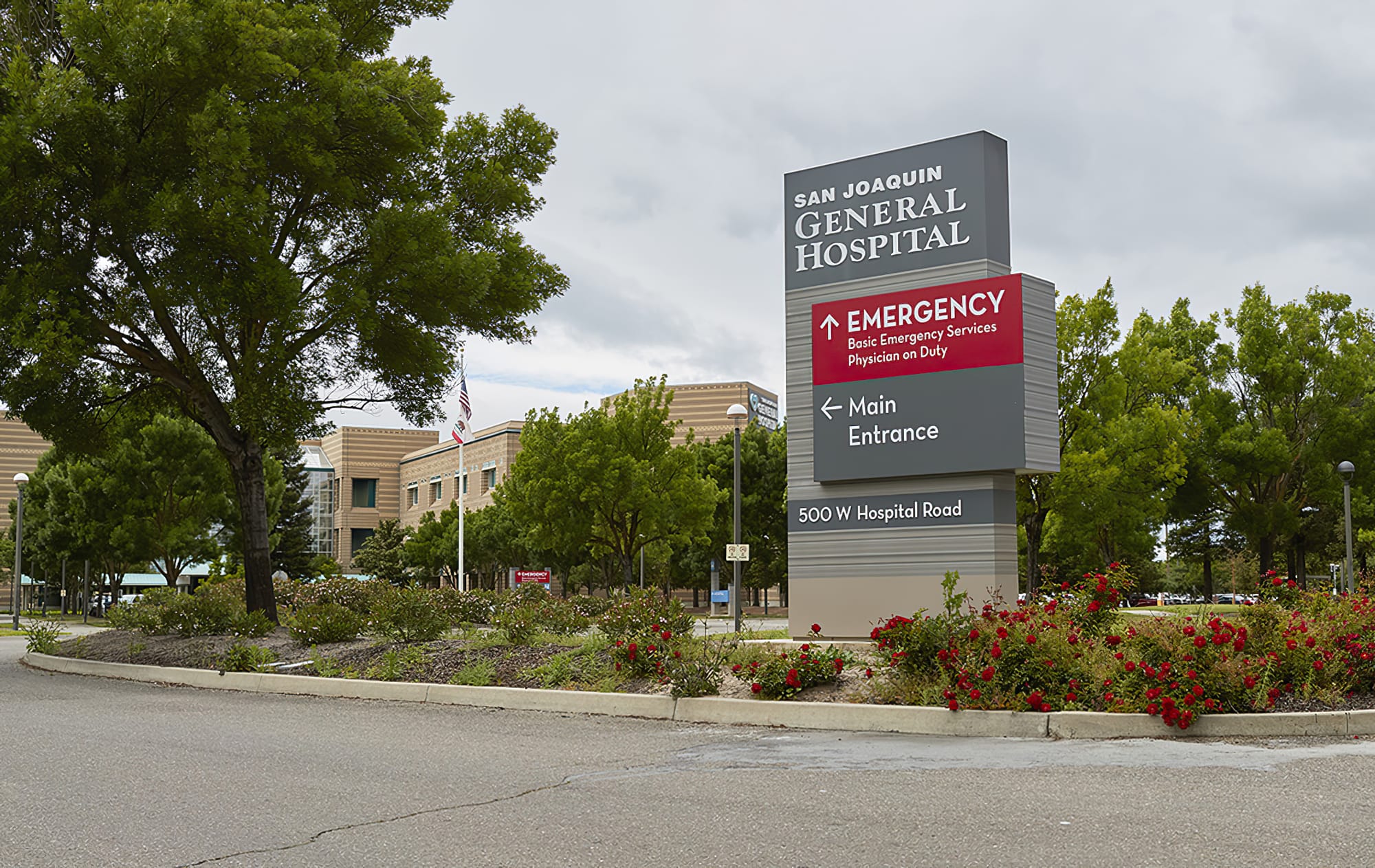 Ad Art Sign Co., AdArt, Full Service Signage, LED Lighting, Digital Signage,Healthcare, Internally Illuminated Monument, San Joaquin General Hospital, SJGH, French Camp, CA